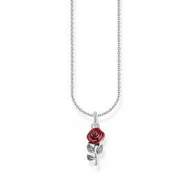 Thomas Sabo Ezüst nyaklánc vörös rózsa medállal KE2219-664-10-L45v